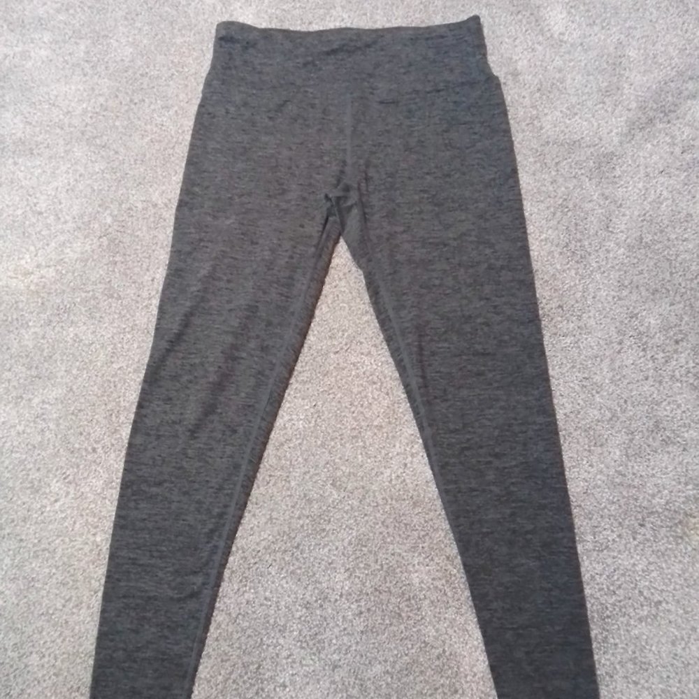 Kyodan Heathered Grey Leggings Full Length Workout Pants size S